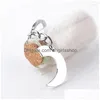 Keychains & Lanyards Keychains 3Pcs-Set Big Sis Middle Little Keychain Love Heart Sister Key Chain Family Friends Jewelry Christmas G Dhk6L