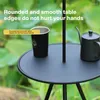 Camp Furniture Portable Three-Legged Round Table Outdoor Camping Picnic Foldable Desk Beach Aluminum Lightweight