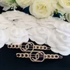 Modedesign Damen Haarnadel Luxus Edelstein Bobby Pin Klassische Buchstaben Haarnadeln Designer Herz Kopfbedeckung Damen Gold Haarspangen Trend Haarspangen