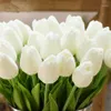 Dekorative Blumen Kränze Tulpe Künstliche Seidenblume für Hochzeit Home Dekoration Flores Fake Plastic1324y