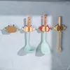 Portaoggetti da cucina Clip per mocio a forma di granchio senza punzoni per cartoni animati Elegante supporto per installazione senza fori per il bagno