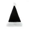 Capes à billes Black Blash Christmas Hat Tynined Fête chaude