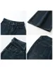 Damesjeans CHIC VEN Hoge taille met veters en wijde pijpen Denim broek Street chic Damesbroek Herfst Lente 2024