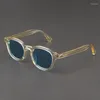 Sunglasses Johnny Depp Man Lemtosh Polarized Sun Glasses Woman Luxury Brand Vintage Yellow Acetate Frame Night Vision Goggles