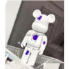 Giochi cinematografici 400% Bearbrick La resina dell'erosione distrugge l'orso di cristallo Figure di moda giocattolo per collezionisti Berbrick Opera d'arte Modello Dec Dhzys