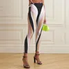 Kobiety Leggingi Summer Elastic Mesh Contrast Patchwork Women Tight Pants Korean Fashion Y2K Sports Yoga Pants Traf 240202