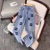 Designer Pants Womens Jeans CC Brodered Denim Pants Luxury Slim Fit Jeans Fashion Casual Leg Jean Trousers