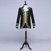 Stage Wear Performance European Drama Court Costume Hommes Studio Thème Robe Costumes d'hébergement