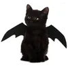 猫の衣装ハロウィーンペットの服ブラックバットウィングスハーネスコスプレドッグパーティー用品の衣装