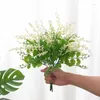 Decorative Flowers Artificial Plastic Gypsophila Lavender Fake Plants Wedding Home Garden Decoration Bridal Bouquet Pography Props House