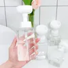 Flytande tvåldispenser skummande blomma stämpel hand pump flaska blommig skum bubbler handup badrum resa rese lagring burk