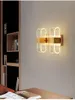 Lampada da parete moderna LED Sconce Acrilico Semplice Oro Soggiorno Camera da letto Comodino Luce Decor Apparecchio per la casa Luminaria