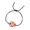 Link Bracelets Go2boho Multicolor Skull Beads Jewelry Miyuki Mexican Style Adjustable Woven