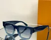 Black Crystal Square Solglasögon grå skuggade mens lyxiga solglasögon mode sommar sunnies sonnenbrille uv skydd glasögon med låda