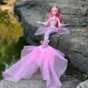 45 cm große Bjd-Puppe, 13 bewegliche Gelenke, 16 Hochzeits-Meerjungfrau, 3D-Auge, Kleidung, abnehmbares Dressup-Spielzeug, Mädchen-Kind-Geburtstagsgeschenk 240122
