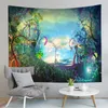 Tapestries Magic Forest Tapestry Nature Tree Of Life Fairy Wall Hanging Art Living Room Bedroom Dorm