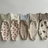 Pantalones muselina ropa de bebé gasa algodón pantalones casuales niño niña ropa suelta corte de bota niños estampado de dibujos animados fino verano infantil