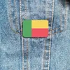 Brooches 10Pcs/Lot Benin Acrylic Flag Brooch Pin Large Badge Hat Backpacks Jeans Accessory Jewelry Gift