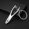 Keychains Lanyards Mini Simation Utility Key Chain Metal Wrench Pliers Pendant Creative Men Small Gift Drop Delivery Otswr