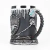 Mugs GOT Stainless Steel And Resin Beer Mug 400ml 600ml Tankard Water Cup Coffee Christmas Halloween Birthday Gift Drinkware