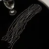 Hair Clips Fashion Long Fringe Rhinestone Headpiece Women's Shiny Chain Accessories Wedding Party Jewelry