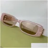 Солнцезащитные очки модные маленькие Rec Logo для женщин и мужчин 2023 Esign женские узкие уличные солнцезащитные очки в ретро-стиле Прямая доставка Dhcqg
