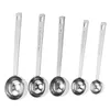 Coffee Scoops Stainless Steel Scoop Tablespoon Measuring Spoon Long Handle For Kitchen Cafe Making