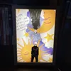 Party Favor Jujutsu Kaisen Anime Figure LED Night Light Peinture Décor Po Cadre Satoru Gojo Chambre Décoration Enfant Anniversaire Cadeau De Noël