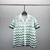 Casa Blanca Summer Moda Moda Masculina Tiles Havaí Praça de praia Define camisas de grife de camisa de camisa de lazer de lazer