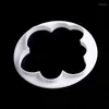 Baking Moulds 5Pcs 3D Cloud Plastic Fondant Cutter Cake Mold Sugarcraft Decorating Tools Vintage Plaque Frame Cookie Set