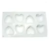 Baking Moulds 8 Cavity Heart Silicone Cake Mold For Valentine's Day Chocolate Mousse Dessert Jelly Pudding Bread Bakeware Pan Decorating