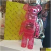 Jogos de filmes Novo Spot Bearbrick Tijolos Violent Bear Dia dos Namorados Doces Vermelho Qianqiu Feito à Mão Modelo Presente Meninas 400% 28cm Drop Delive Dhwbr