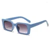 선글라스 yooske 여자의 스퀘어 디자이너 사각형 태양 안경 여성 서리 텍스처 스타일 안경 UV400