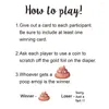 Party Decoration Baby Shower Games Cards 24 Raffle Dirty Diaper Scratch Off Game for Gender Neutra Aktivitet och idé