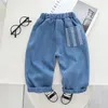 Pantaloni Neonati maschi Ragazze Jeans Pantaloni Bambini Casual Cartone animato per bambini 1 2 3 4 ANNI