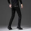 Jeans da uomo firmati Chao marca da uomo di fascia alta neri slim elasticizzati slim fit moda coreana pantaloni autunnali e invernali X317