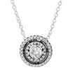 Collana con fiocco di neve scintillante erbario a grappolo rettangolare Halo Collier per la moda in argento sterling 925 con perline gioielli fai da te 240119