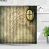 Shower Curtains Space Planet Starry Sky Earth Solar System Retro Map Home Waterproof Fabric Bath Curtain Children Bathroom Decor