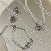 Impératrice douairière Xis rêve Saturne univers romantique violet amour planète perle doux tempérament cool collier Bracelet boucles d'oreilles femme Uwit