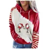 Kadın Hoodies Kadın Kış Sweatshirt ve Bayanlar Uzun Kollu Noel Baskı Kapşonlu Sweatshirt gevşek