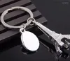 Nyckelringar Eiffeltorn Key Chain Souvenir Fashion Men and Women Car Bag Pendant