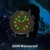 Miyota 8205 20ATM Diver Automatische Mechanische Uhr Männer Sport Leuchtende Saphir Wasserdichte Armbanduhr Schwimmen Selbstaufzug Uhr 240129