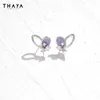 Ohrstecker Thaya S925 Silber Nadel Frauen 2024 Trendy Elegant Ohrring Mode Kristall Für Party Edlen Schmuck