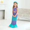 Robes de fille Costumes de fête de Pourim pour bébés filles princesse Ariel robe la petite sirène Cosplay anniversaire Halloween noël Xms robe