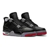 nike air jordan 4 4s retro j4 jorden jordens 상자 남자 농구 신발 jumpman 군용 검은 고양이 항해 대학 파란색 남성 여성 운동화 트레이너 kaws 그레이