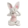 Figurine decorative Sfinge Gatto Figurina Buddha per interni Yoga Posa Statua da collezione Casa creativa Buddha Fig G9G5