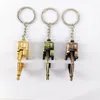 Keychains 20pcs Alloy 3D Three-dimensional Excavator Keychain Pendant Accessory Gift Car Accessories Trendy Charm For Girls