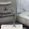 Collier planète collier de créateur pour femme VivienenWestwoods bijoux de luxe collier Viviane Westwood Western impératrice douairière sirène squelette Saturne collier