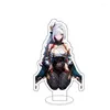 Chaveiros Anime Genshin Impact Figura Yae Miko Cosplay Acrílico Kamisato Ayaka Jogo Stand Sign Modelo Desk Decor Fãs Brinquedo Presente para Amigo