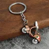 Keychains Fashion 3D Motorcykelskoter Keychain Classic Electric Vehicle Pendant KeyFob For Men Women Making DIY Jewelry Keyring Gift